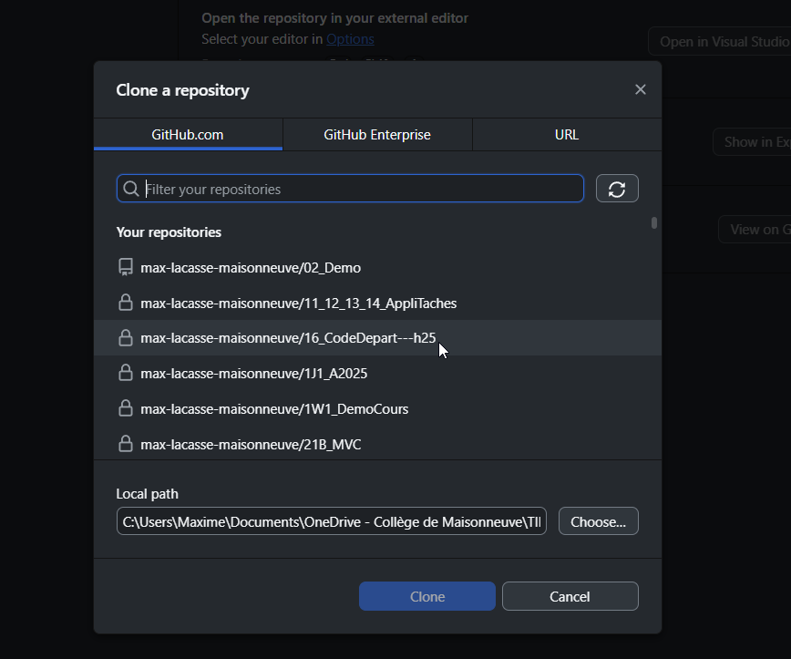 Archiver un projet de jeu (ou Web) avec GitHub Desktop | H26-2J2 ...